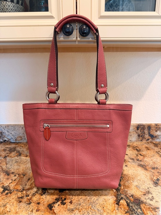 Coach Handbags - Coach Mauve/Rose Leather Tote